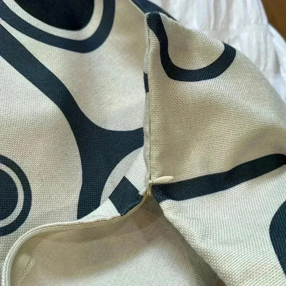 2 Modern Unique Decorative Pillow Covers about 19”x19” - Picture 6 of 8